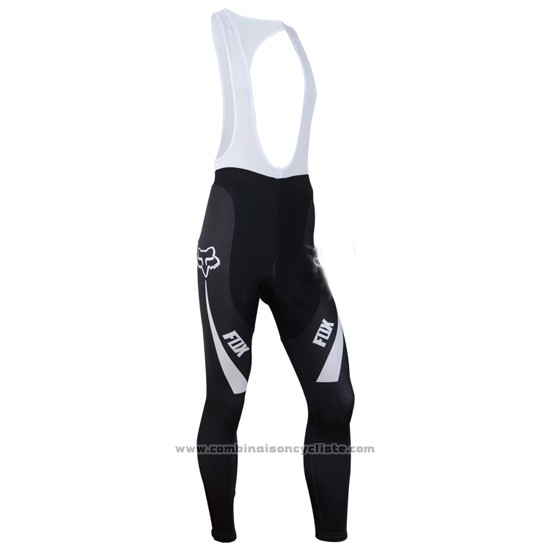 2014 Maillot Cyclisme Fox Azur Manches Longues et Cuissard
