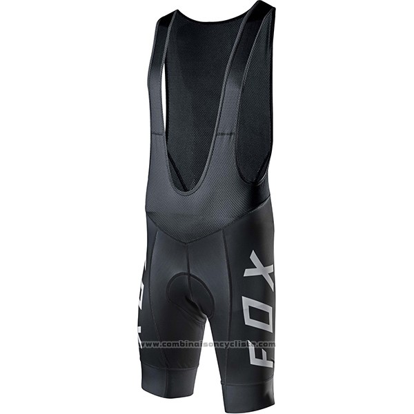 2017 Maillot Cyclisme Fox Ascent Comp Noir Manches Courtes et Cuissard