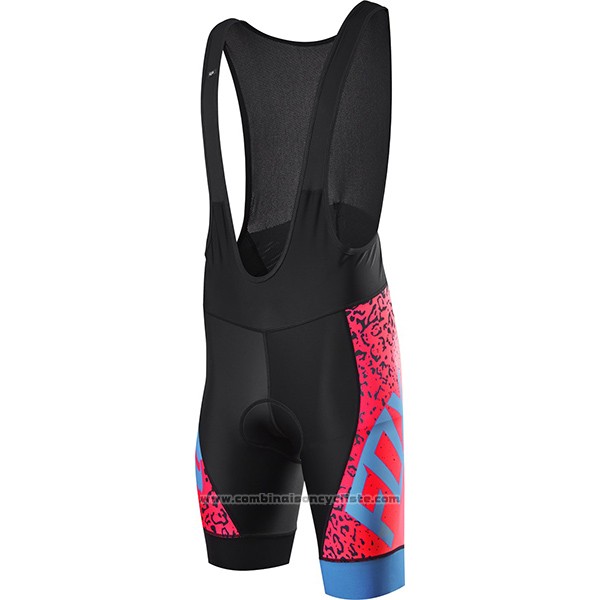 2017 Maillot Cyclisme Fox Ascent Comp Rouge Manches Courtes et Cuissard