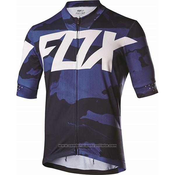 2017 Maillot Cyclisme Fox Ascent Comp Violet Manches Courtes et Cuissard