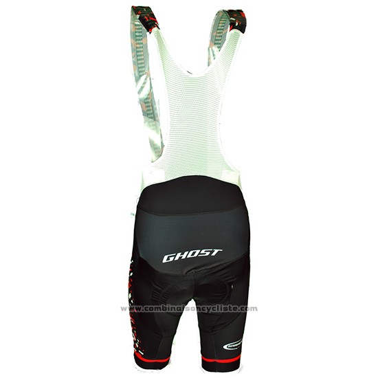 2018 Maillot Cyclisme Ghost Rouge Noir Manches Courtes et Cuissard