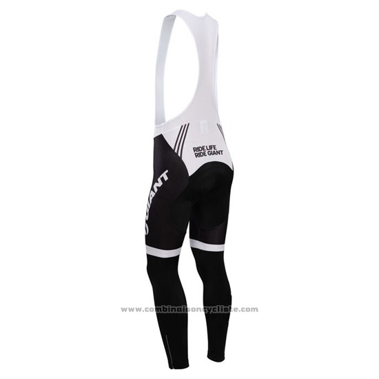 2014 Maillot Cyclisme Giant Azur Manches Longues et Cuissard