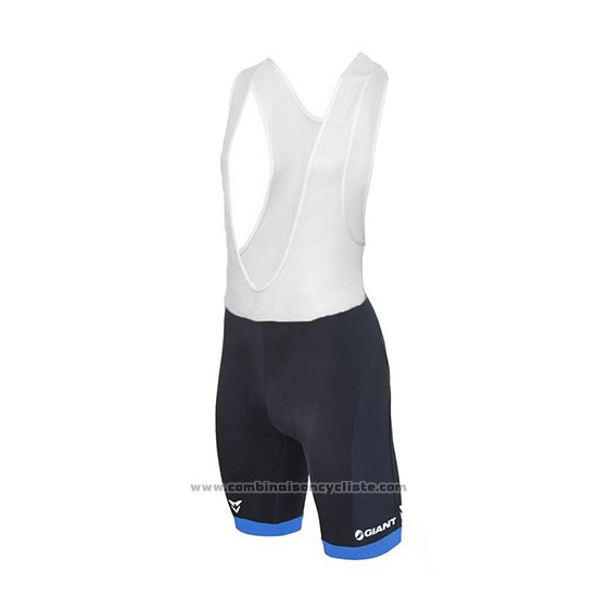2018 Maillot Cyclisme Giant Club Sport Bleu et Noir Manches Courtes et Cuissard