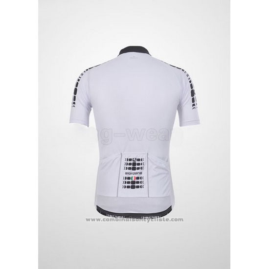 2011 Maillot Cyclisme Giordana Blanc Manches Courtes et Cuissard