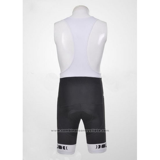 2011 Maillot Cyclisme Giordana Blanc et Noir Manches Courtes et Cuissard