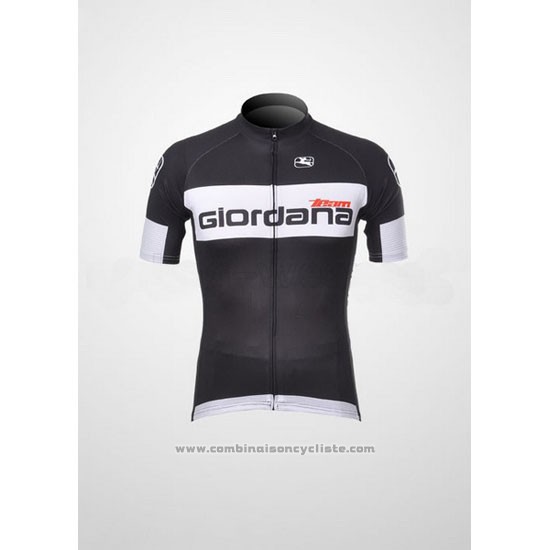 2011 Maillot Cyclisme Giordana Noir Manches Courtes et Cuissard