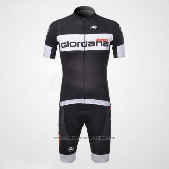 2011 Maillot Cyclisme Giordana Noir Manches Courtes et Cuissard
