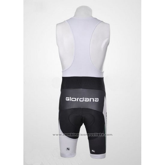 2012 Maillot Cyclisme Giordana Vert et Noir Manches Courtes et Cuissard