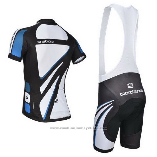 2014 Maillot Cyclisme Giordana Blanc Manches Courtes et Cuissard