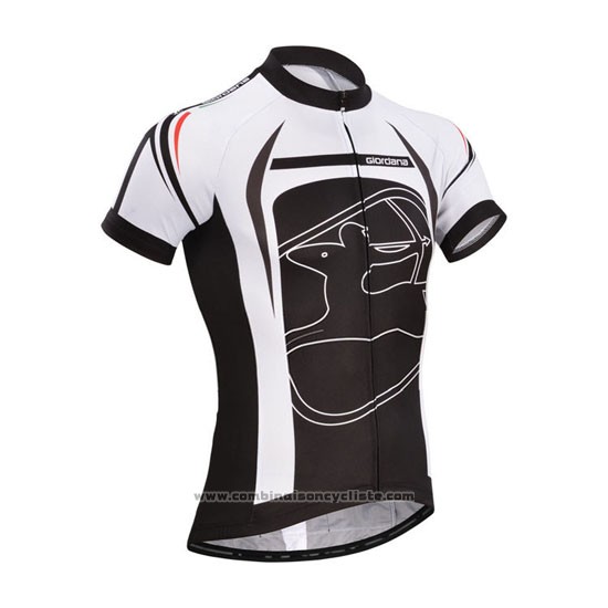 2014 Maillot Cyclisme Giordana Noir Manches Courtes et Cuissard