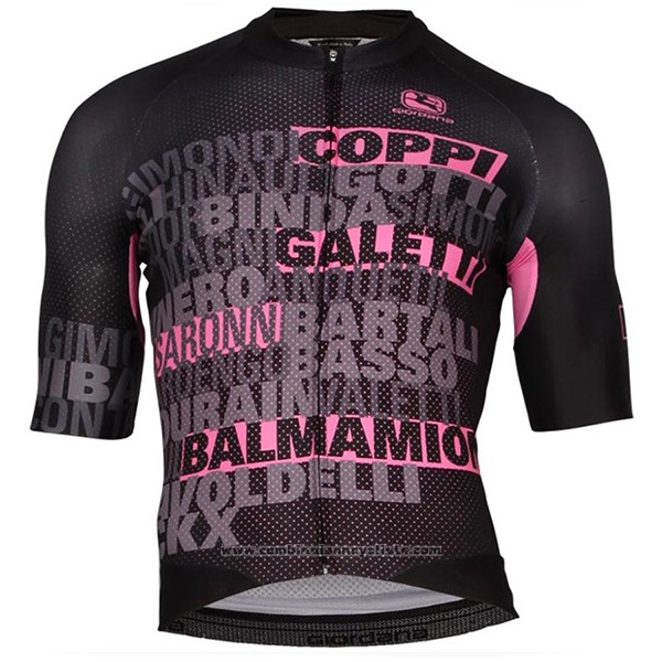 2017 Maillot Cyclisme Giordana Noir Manches Courtes et Cuissard