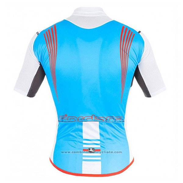 2017 Maillot Cyclisme Giordana Sahara Blanc et Azur Manches Courtes et Cuissard
