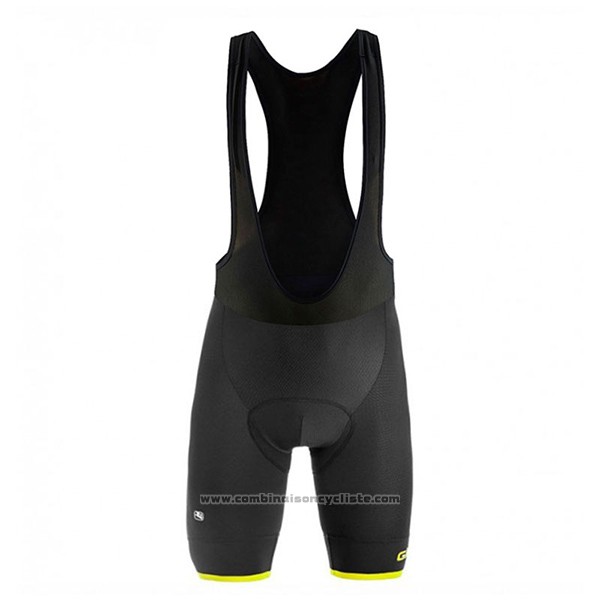 2017 Maillot Cyclisme Giordana Sahara Noir Manches Courtes et Cuissard