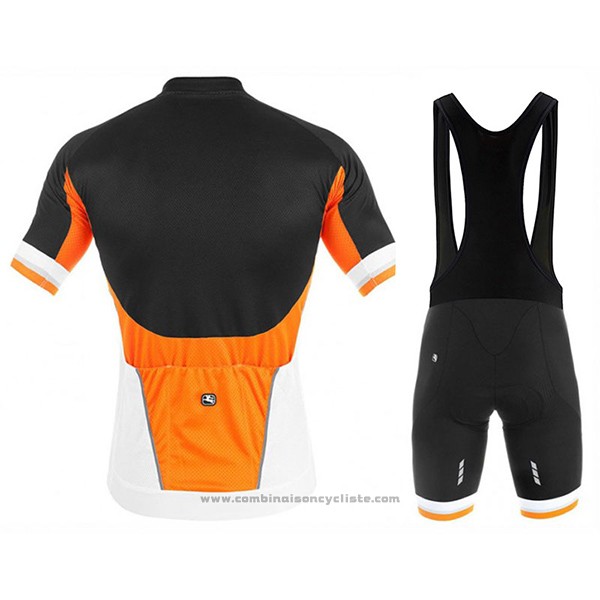 2017 Maillot Cyclisme Giordana Silver Line Noir et Blanc Manches Courtes et Cuissard