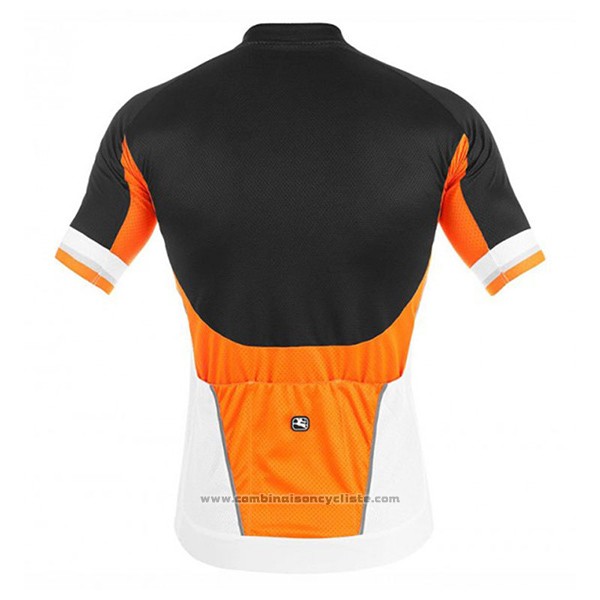 2017 Maillot Cyclisme Giordana Silver Line Noir et Blanc Manches Courtes et Cuissard