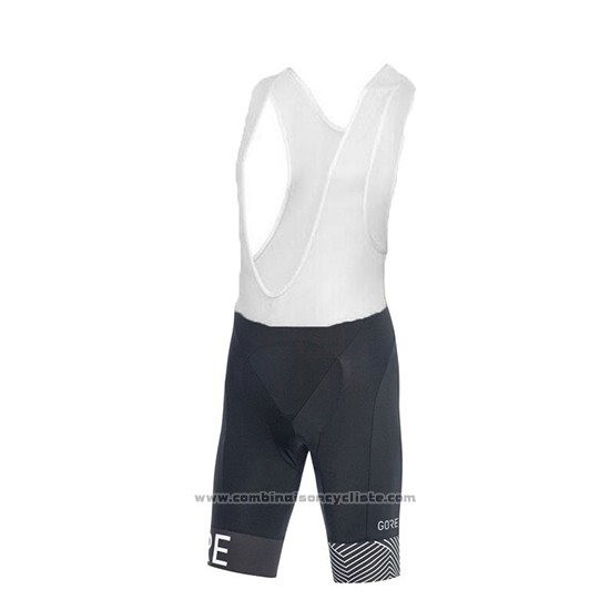 2018 Maillot Cyclisme Gore Blanc Manches Courtes et Cuissard