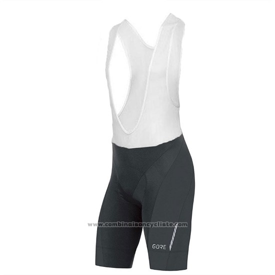 2018 Maillot Cyclisme Gore C7 CC Noir et Rouge Manches Courtes et Cuissard