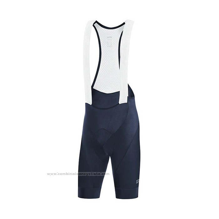2022 Maillot Cyclisme Gore Noir Bleu Manches Courtes et Cuissard