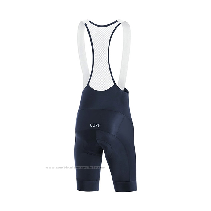 2022 Maillot Cyclisme Gore Noir Bleu Manches Courtes et Cuissard