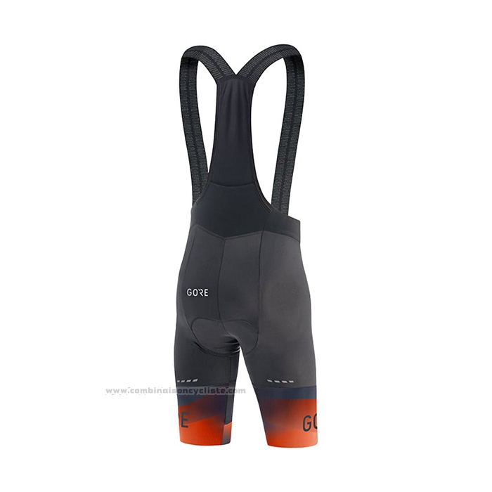 2022 Maillot Cyclisme Gore Orange Manches Courtes et Cuissard