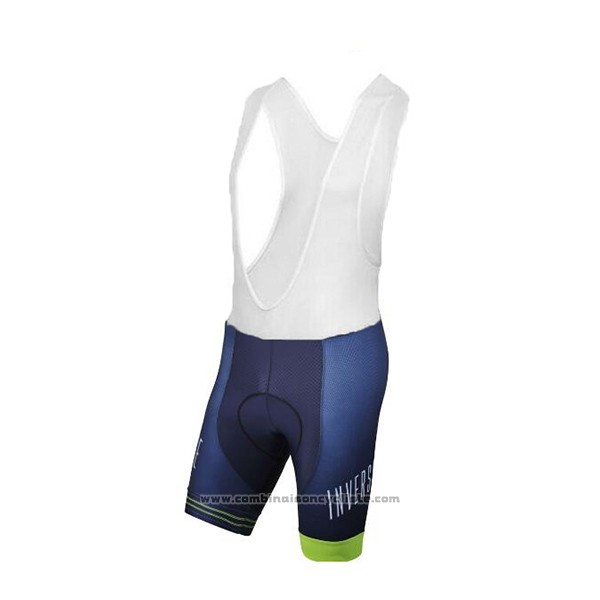2017 Maillot Cyclisme Inverse Bleu Manches Courtes et Cuissard