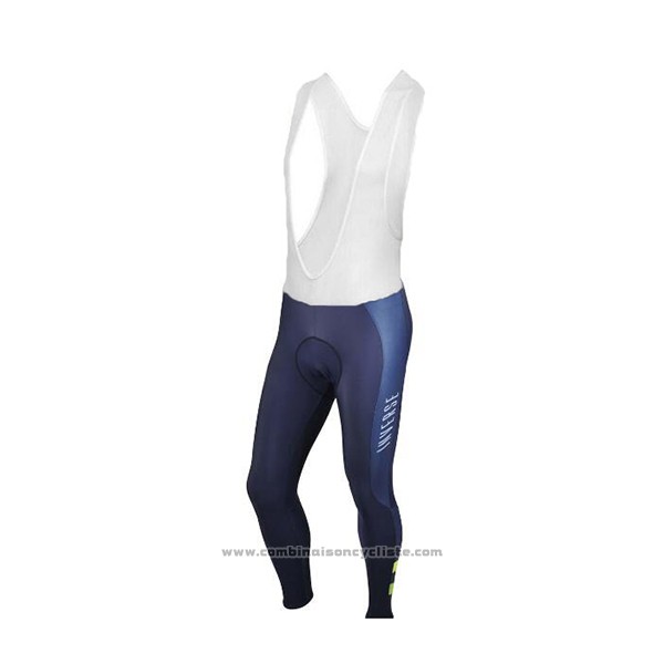 2017 Maillot Cyclisme Inverse Bleu Manches Longues et Cuissard