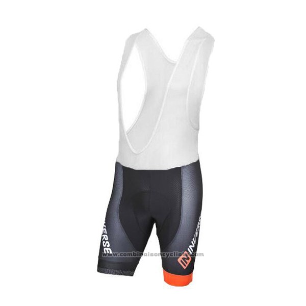 2017 Maillot Cyclisme Inverse Noir Manches Courtes et Cuissard
