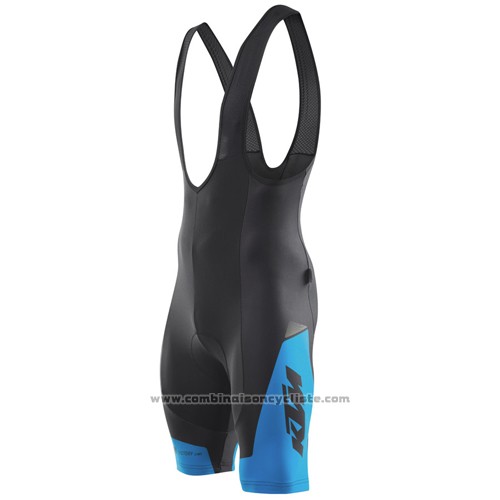 2015 Maillot Cyclisme Ktm Bleu et Noir Manches Courtes et Cuissard