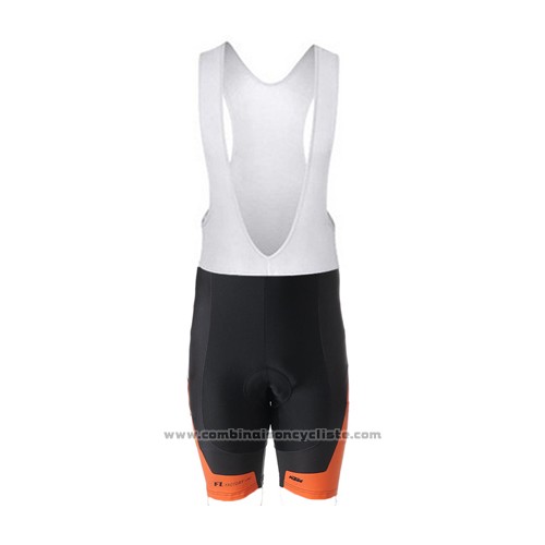 2015 Maillot Cyclisme Ktm Orange et Noir Manches Courtes et Cuissard