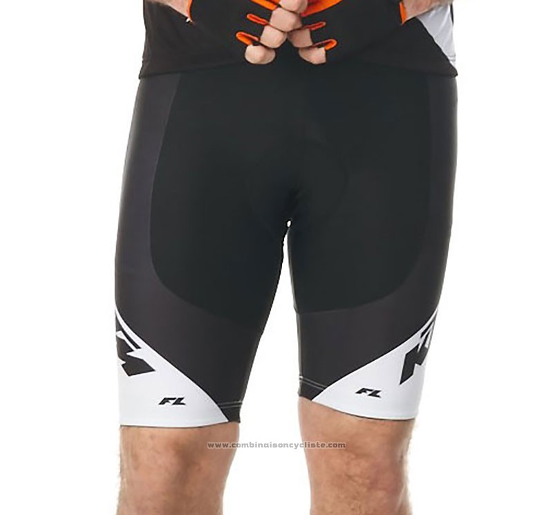 2018 Maillot Cyclisme Ktm Blanc Manches Courtes et Cuissard