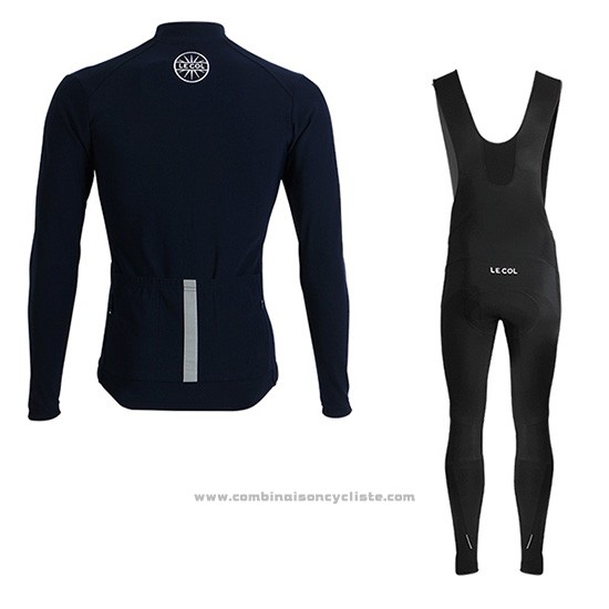 2019 Maillot Cyclisme Lecol Bleu Manches Longues et Cuissard