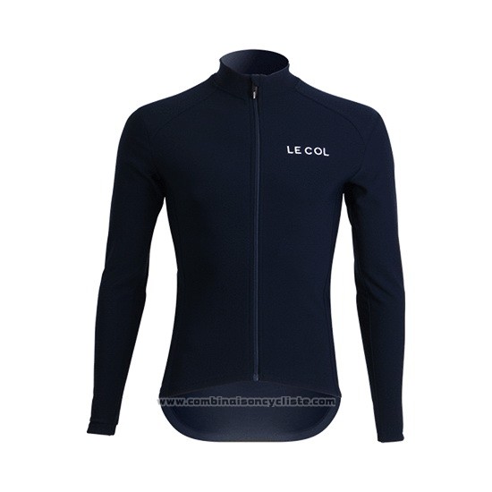 2019 Maillot Cyclisme Lecol Bleu Manches Longues et Cuissard