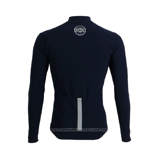 2019 Maillot Cyclisme Lecol Bleu Manches Longues et Cuissard