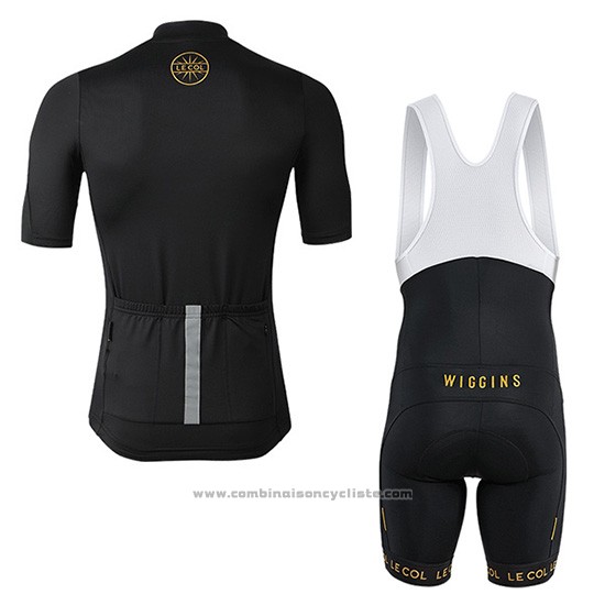 2019 Maillot Cyclisme Lecol Noir Manches Courtes et Cuissard