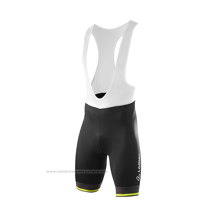 2021 Maillot Cyclisme Loffler Jaune Vert Manches Courtes et Cuissard