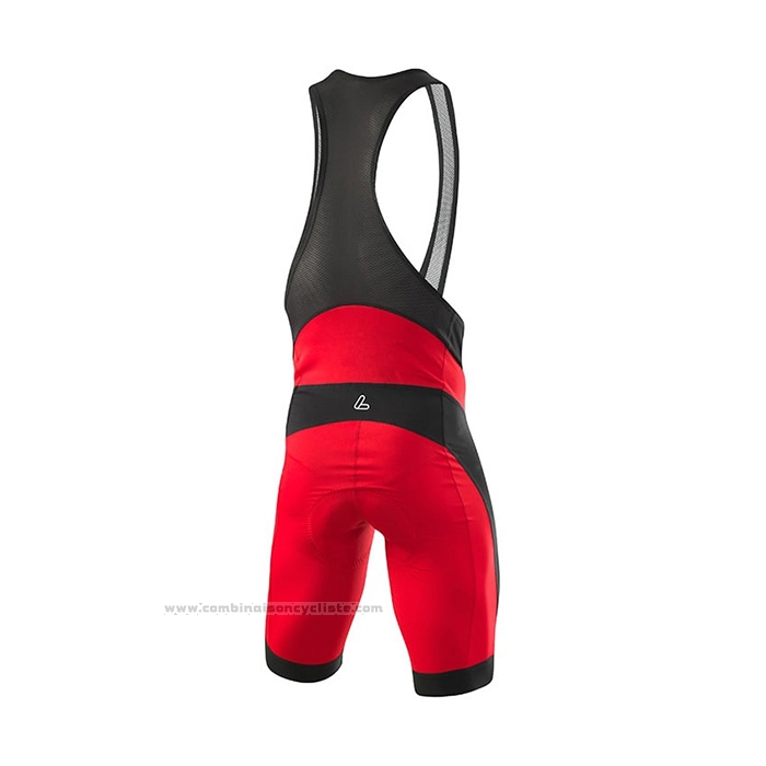 2022 Maillot Cyclisme Loffler Noir Rouge Manches Courtes et Cuissard