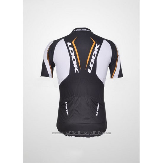 2011 Maillot Cyclisme Look Noir et Blanc Manches Courtes et Cuissard