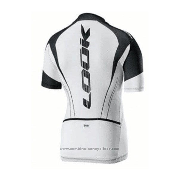 2017 Maillot Cyclisme Look Blanc Manches Courtes et Cuissard