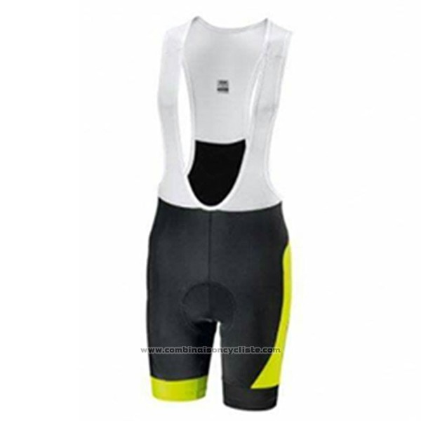 2017 Maillot Cyclisme Look Noir et Vert Manches Courtes et Cuissard