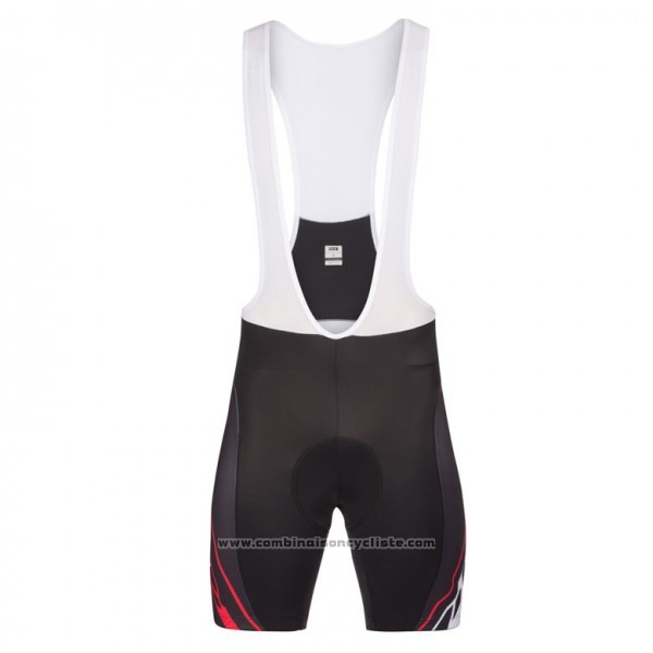 2017 Maillot Cyclisme Look Pro Equipo Noir et Rouge Manches Courtes et Cuissard
