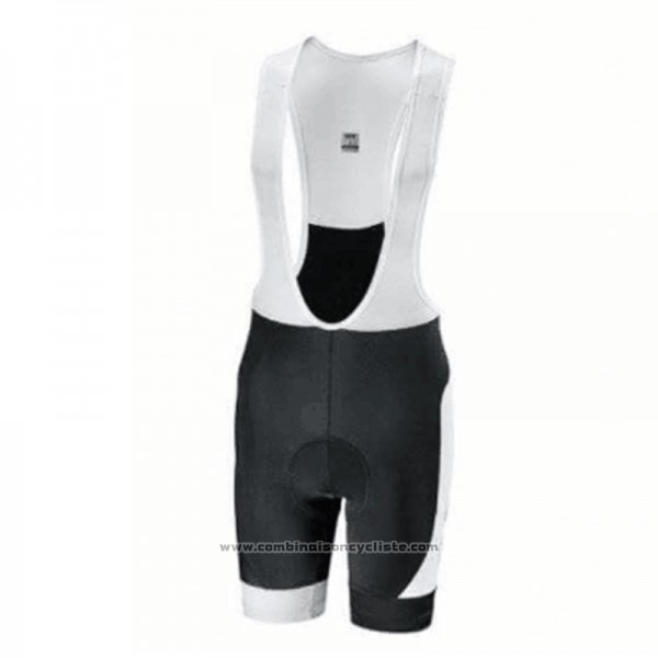 2018 Maillot Cyclisme Look Noir Blanc Manches Courtes Cuissard