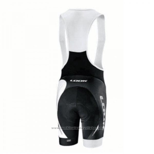 2018 Maillot Cyclisme Look Noir Blanc Manches Courtes Cuissard