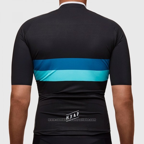 2017 Maillot Cyclisme Maap Fat Stripe Noir Manches Courtes et Cuissard
