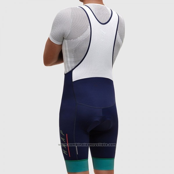 2017 Maillot Cyclisme Maap Gris et Azur Manches Courtes et Cuissard