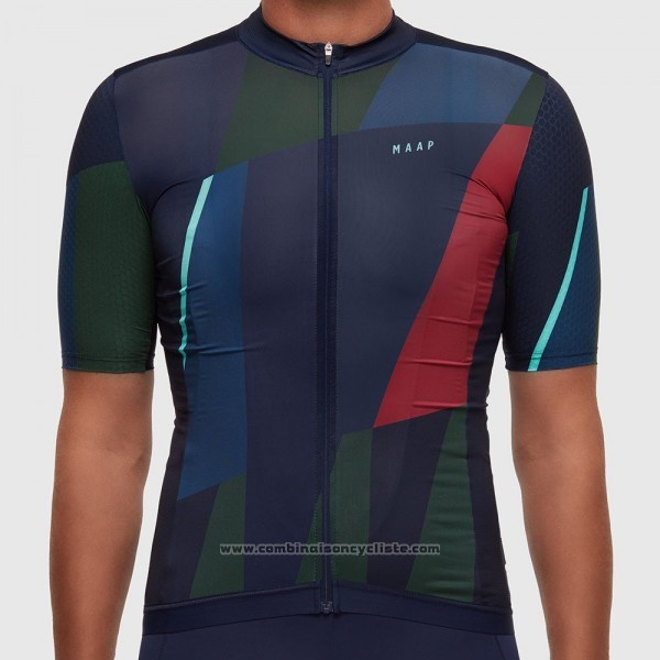 2017 Maillot Cyclisme Maap Profond Bleu Manches Courtes et Cuissard