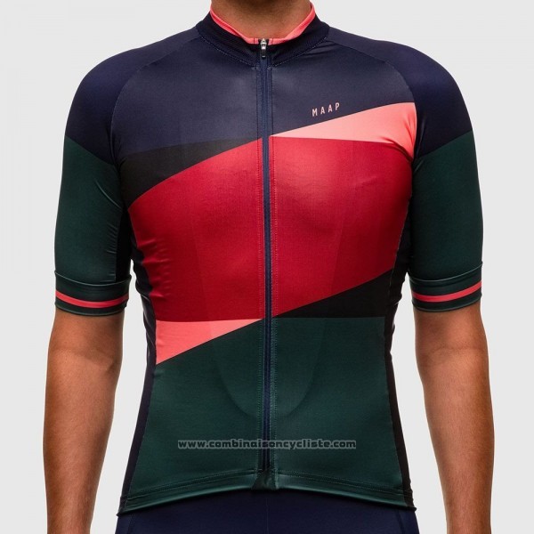 2017 Maillot Cyclisme Maap Rouge Manches Courtes et Cuissard