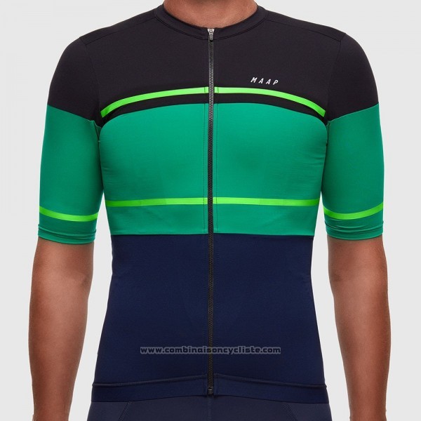 2017 Maillot Cyclisme Maap Segment Pro Noir et Vert Manches Courtes et Cuissard