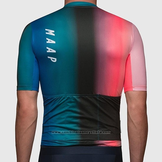 2019 Maillot Cyclisme Maap Cortina Rouge Vert Bleu Manches Courtes et Cuissard