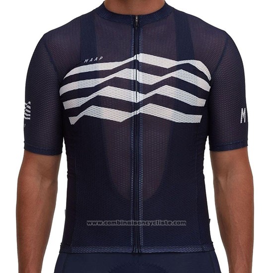 2019 Maillot Cyclisme Maap Flag Noir Blanc Noir Manches Courtes et Cuissard