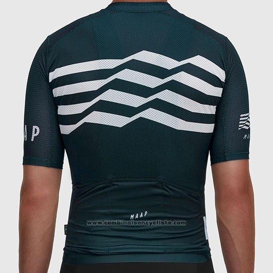 2019 Maillot Cyclisme Maap Flag Vert Blanc Noir Manches Courtes et Cuissard